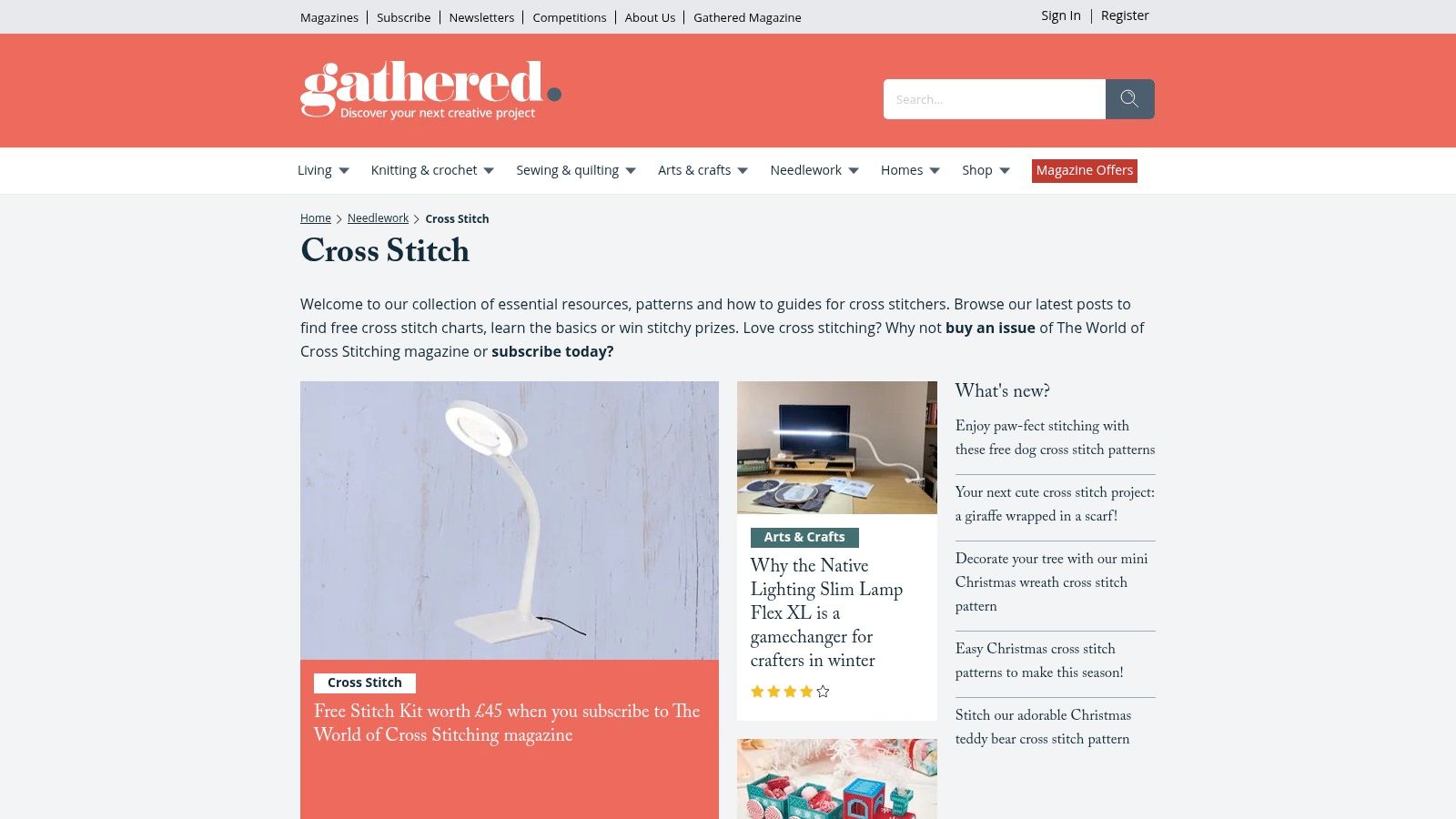 Gathered (Our Media) – Free Cross-Stitch Patterns