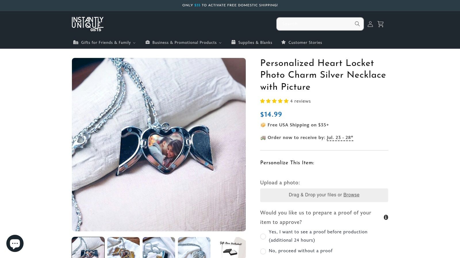 Instantly Unique Gifts