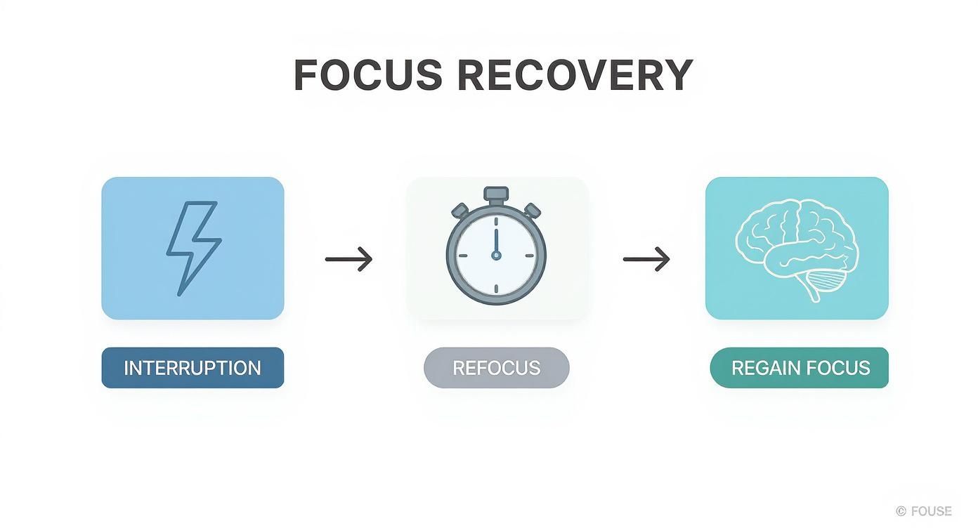 Infographic about how to improve focus at work