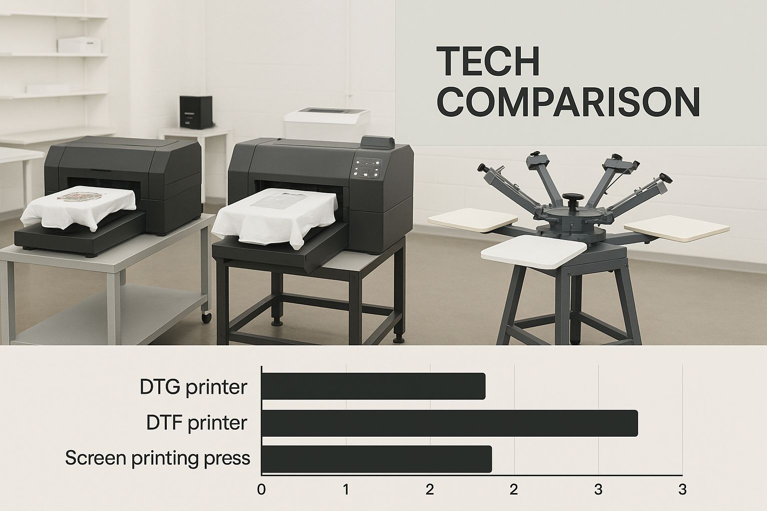 Infographic about t shirt print machine