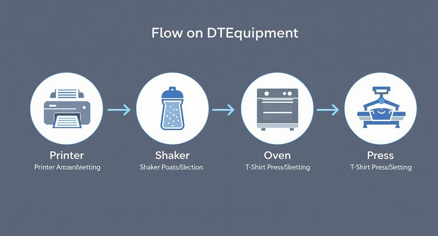 Infographic about dtf heat transfer