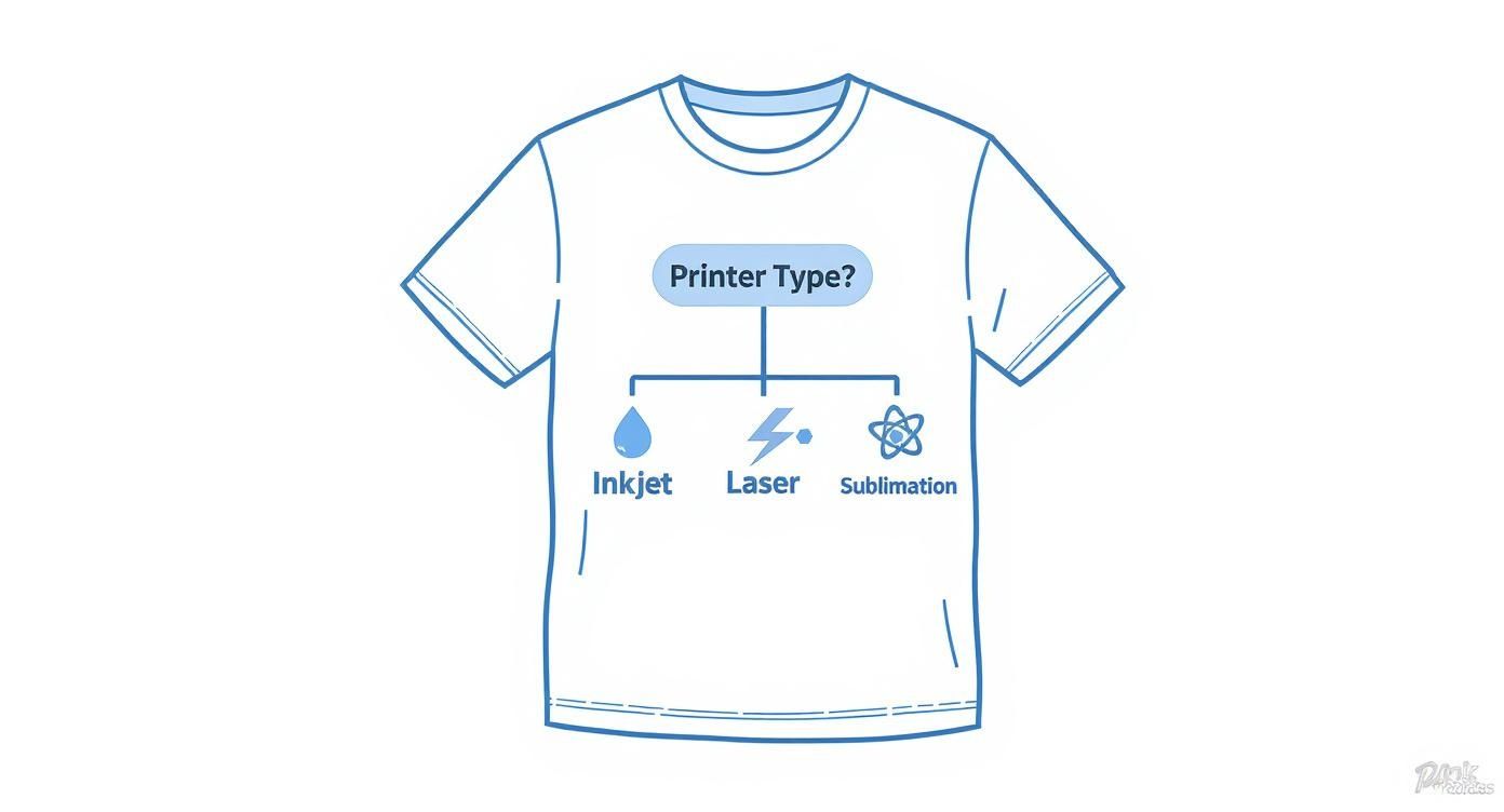 Infographic about t shirt printing papers
