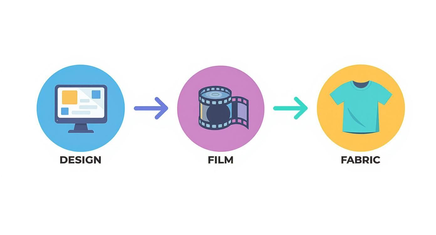 Infographic about dtf custom transfers
