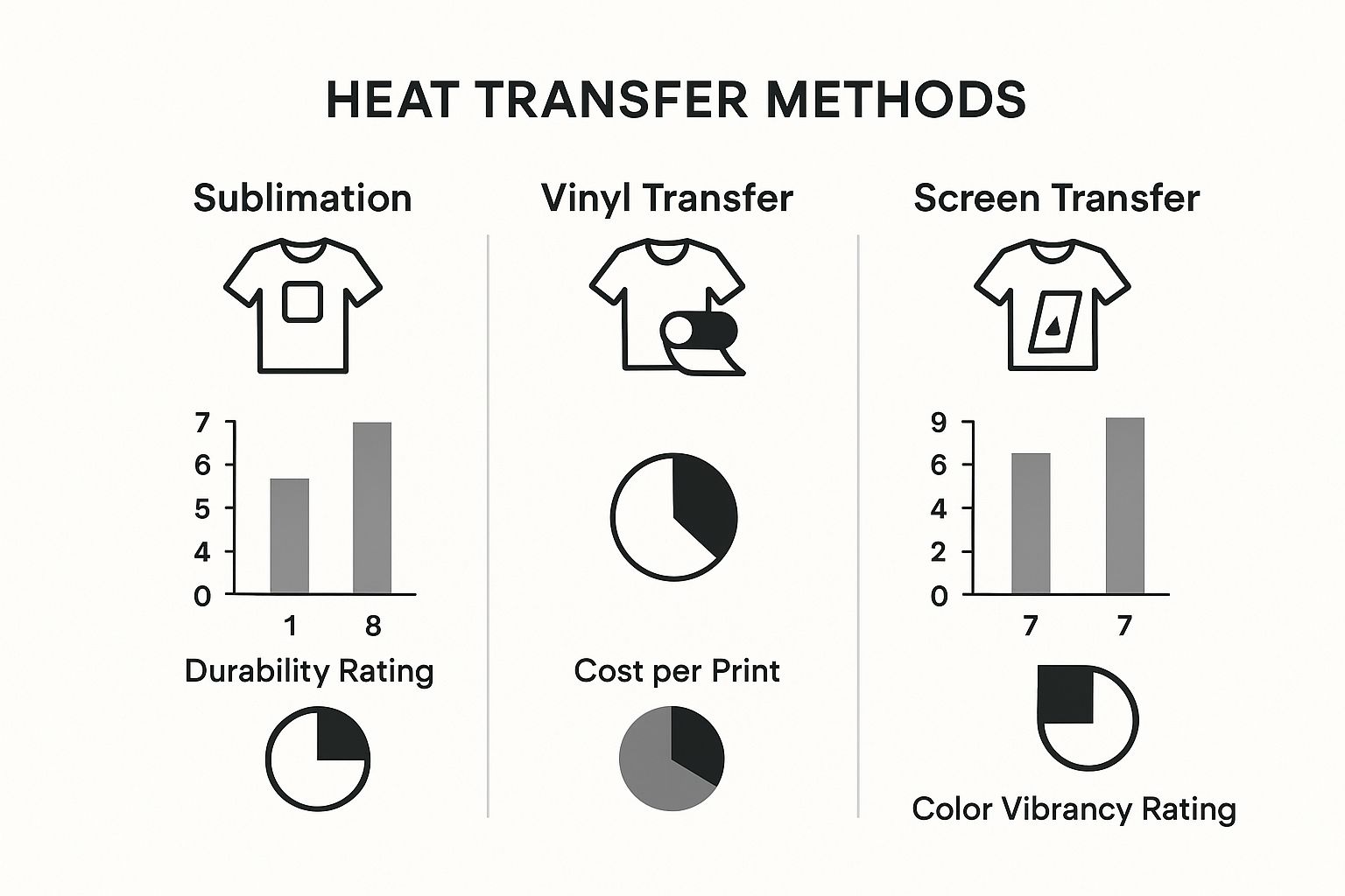 Infographic about heat transfer printing