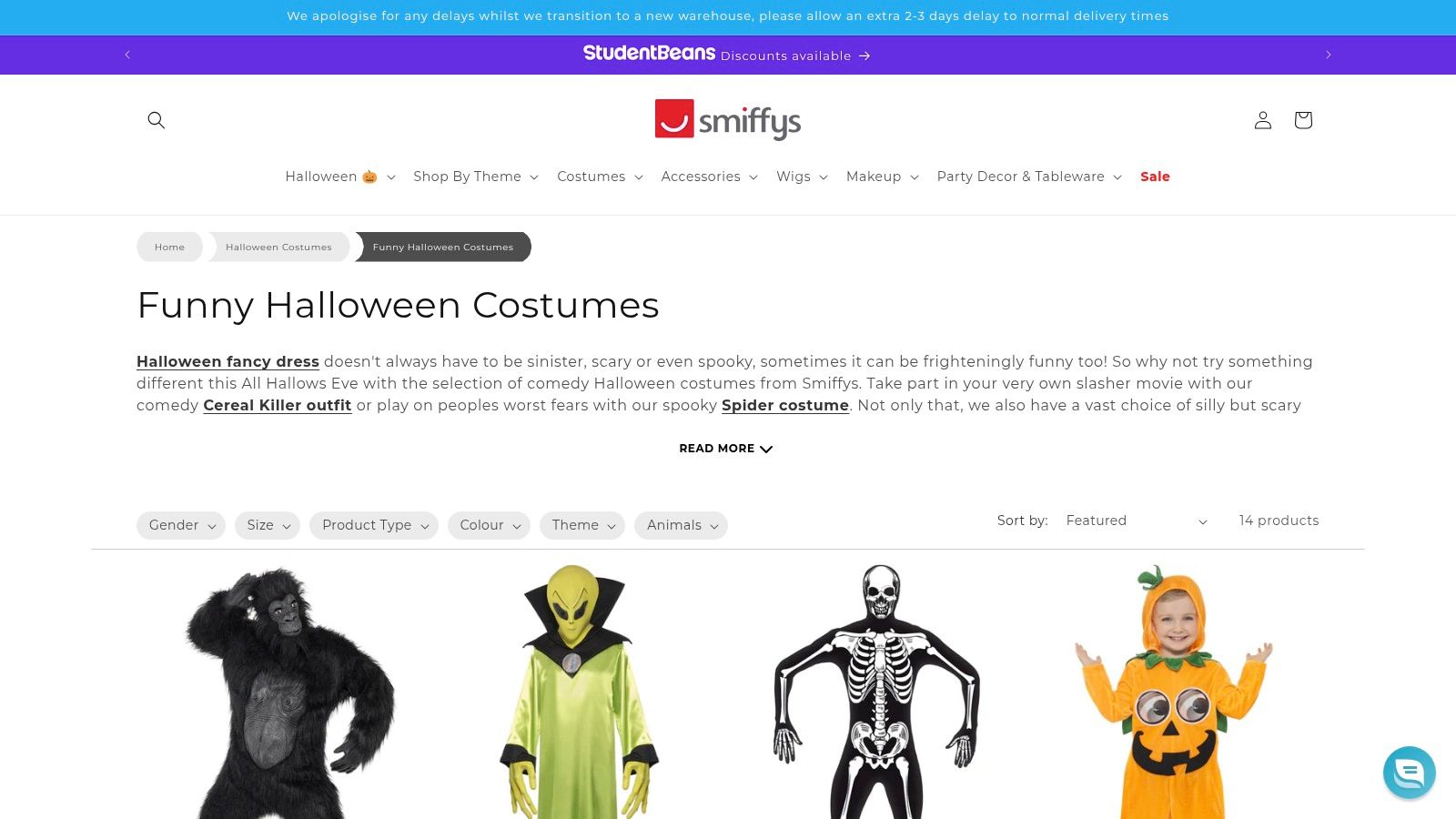 Smiffys (Brand/Store, UK-based)