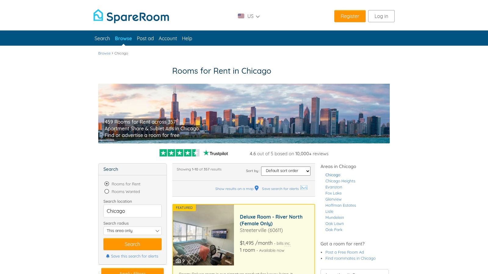 SpareRoom – Chicago Rooms & Roommates