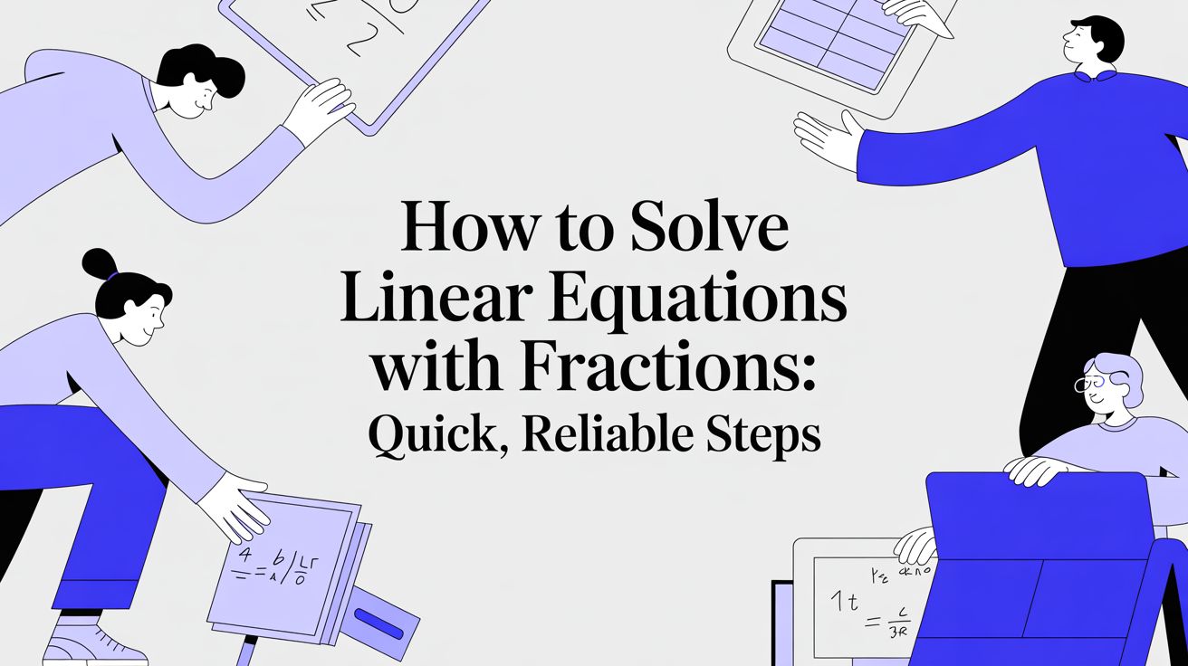 How to solve linear equations with fractions: Quick, reliable steps
