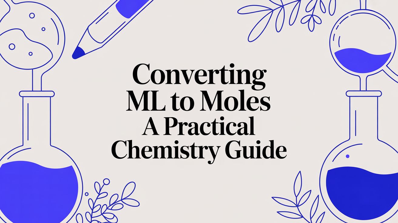 Converting ML to Moles A Practical Chemistry Guide