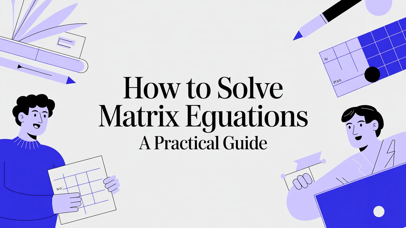 How to Solve Matrix Equations A Practical Guide