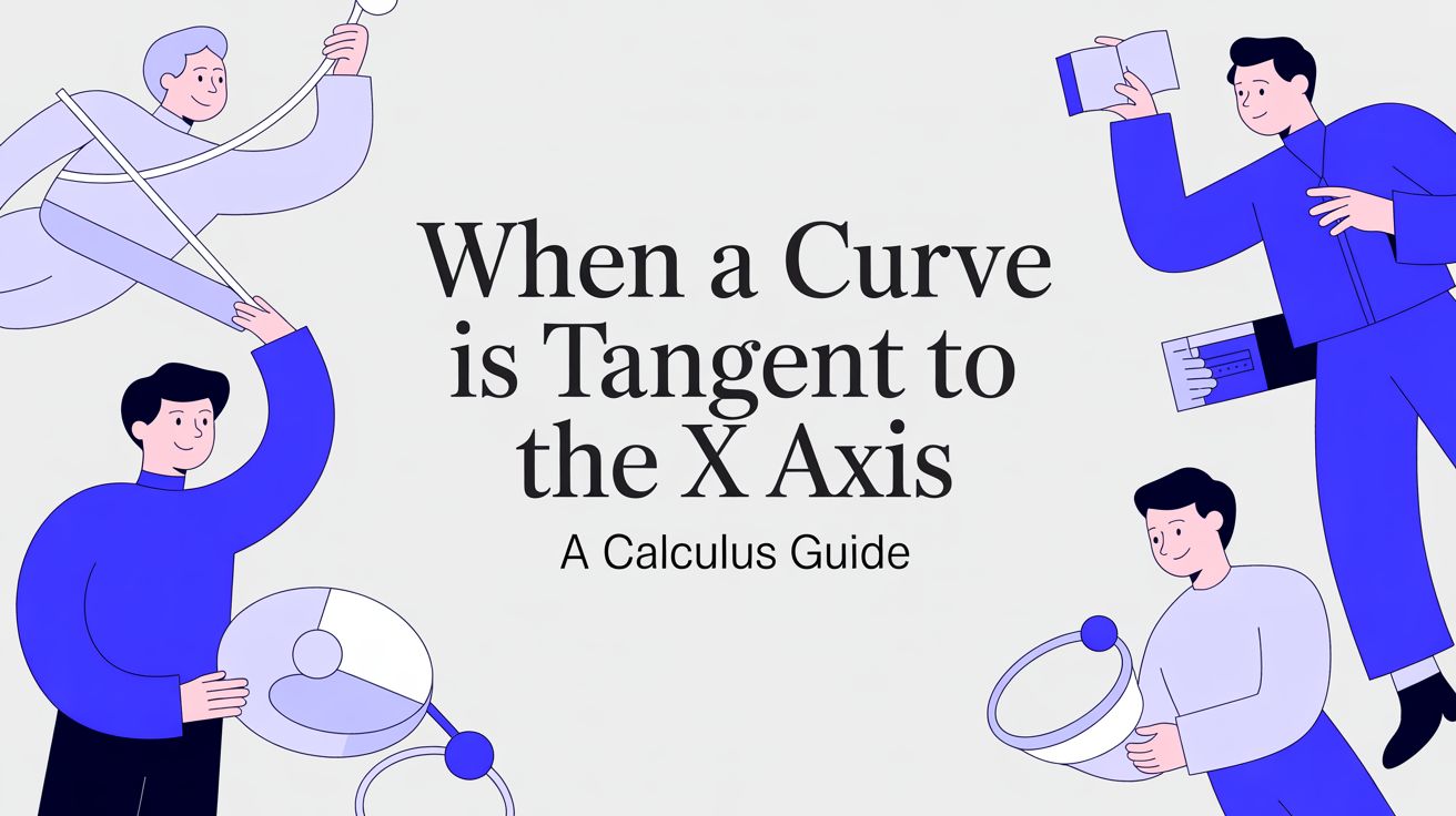 When a Curve Is Tangent to the X Axis a Calculus Guide