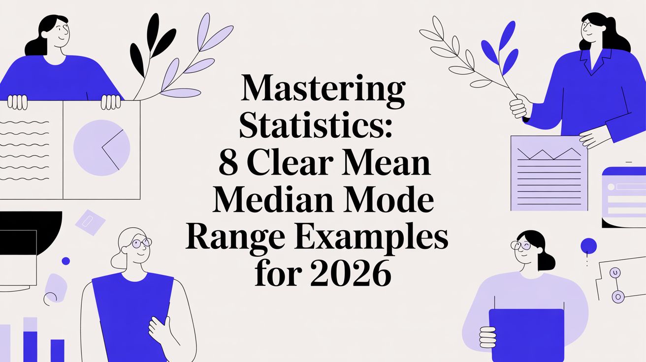 Mastering Statistics: 8 Clear Mean Median Mode Range Examples for 2026