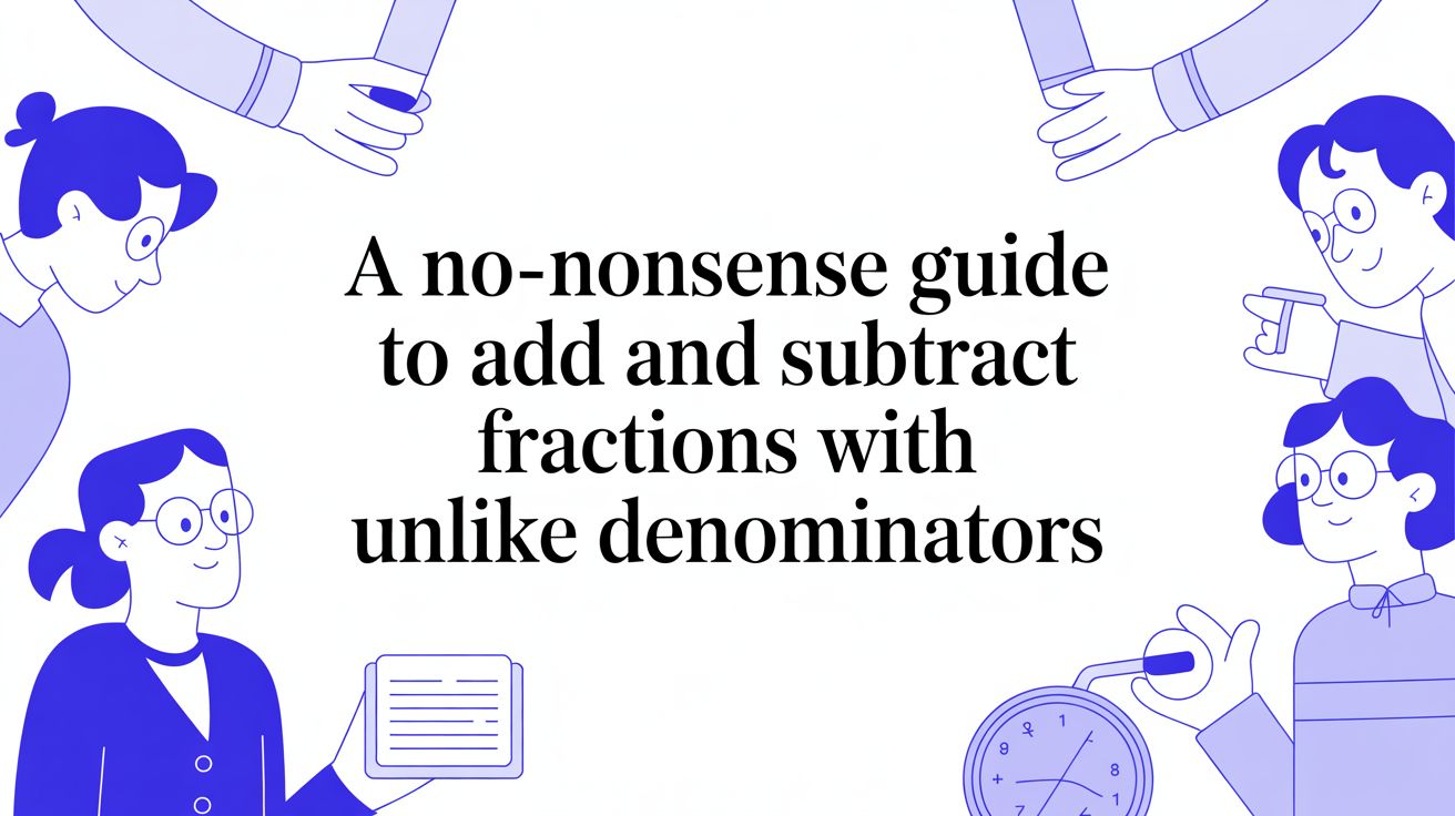 A No-Nonsense Guide to Add and Subtract Fractions with Unlike Denominators
