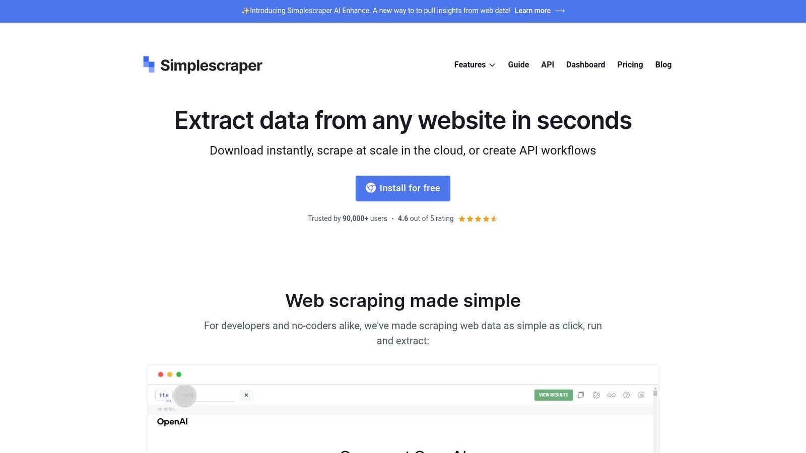 Simple Scraper