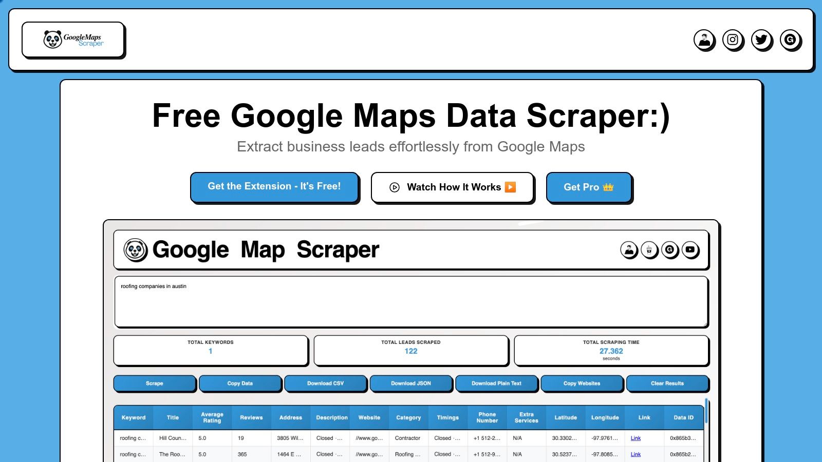 Google Maps Scraper - Free Lead Generation Tool