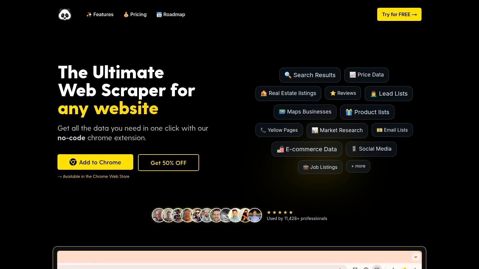 PandaExtract - Ultimate Web Scraper
