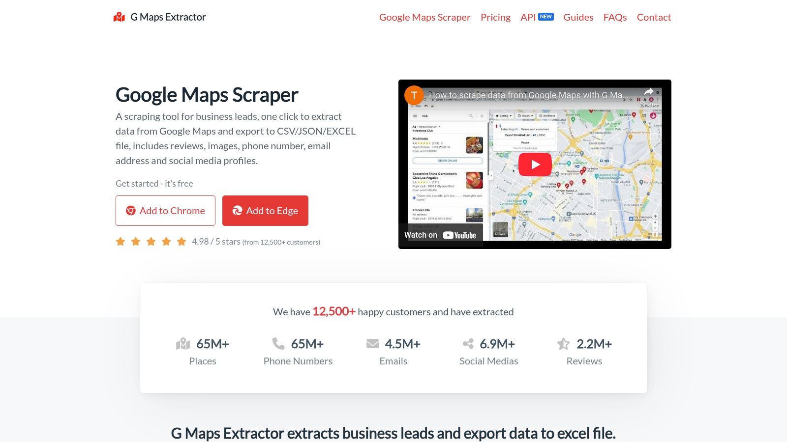 G Maps Extractor