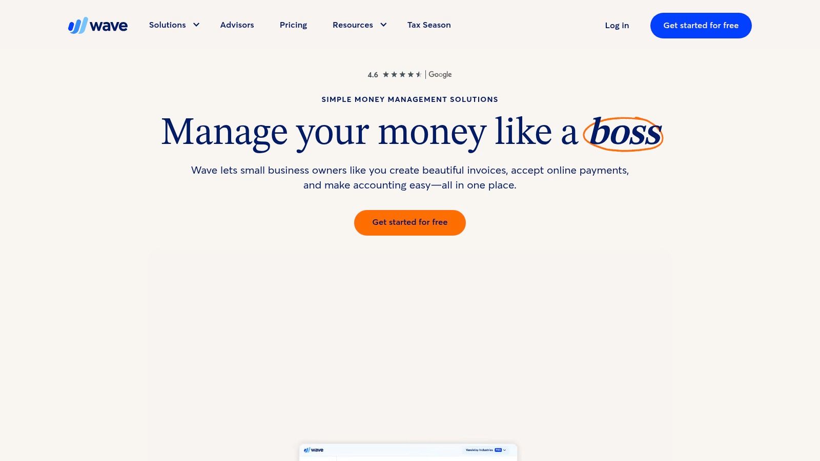 A person working on their finances with Wave Accounting on a laptop, symbolising the platform's accessibility for small businesses