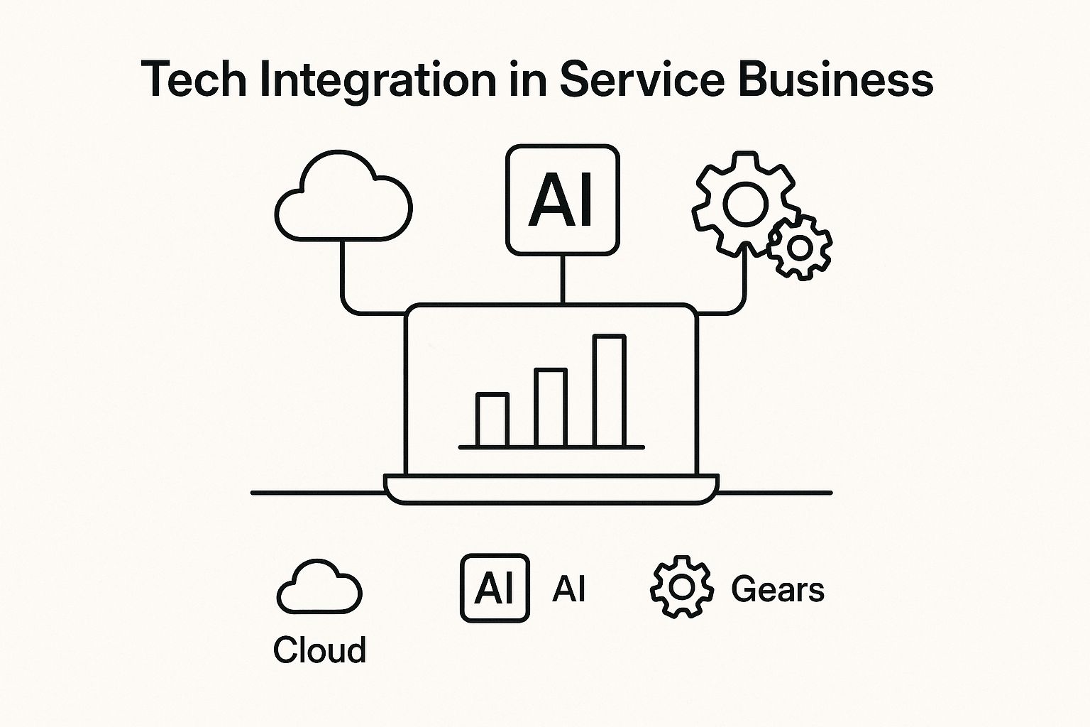 Infographic about how to scale a service business