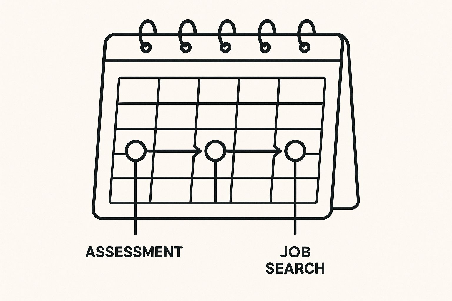 Infographic about how to change careers at 50