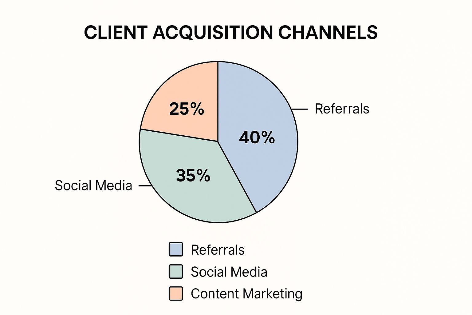 Infographic about how to attract clients
