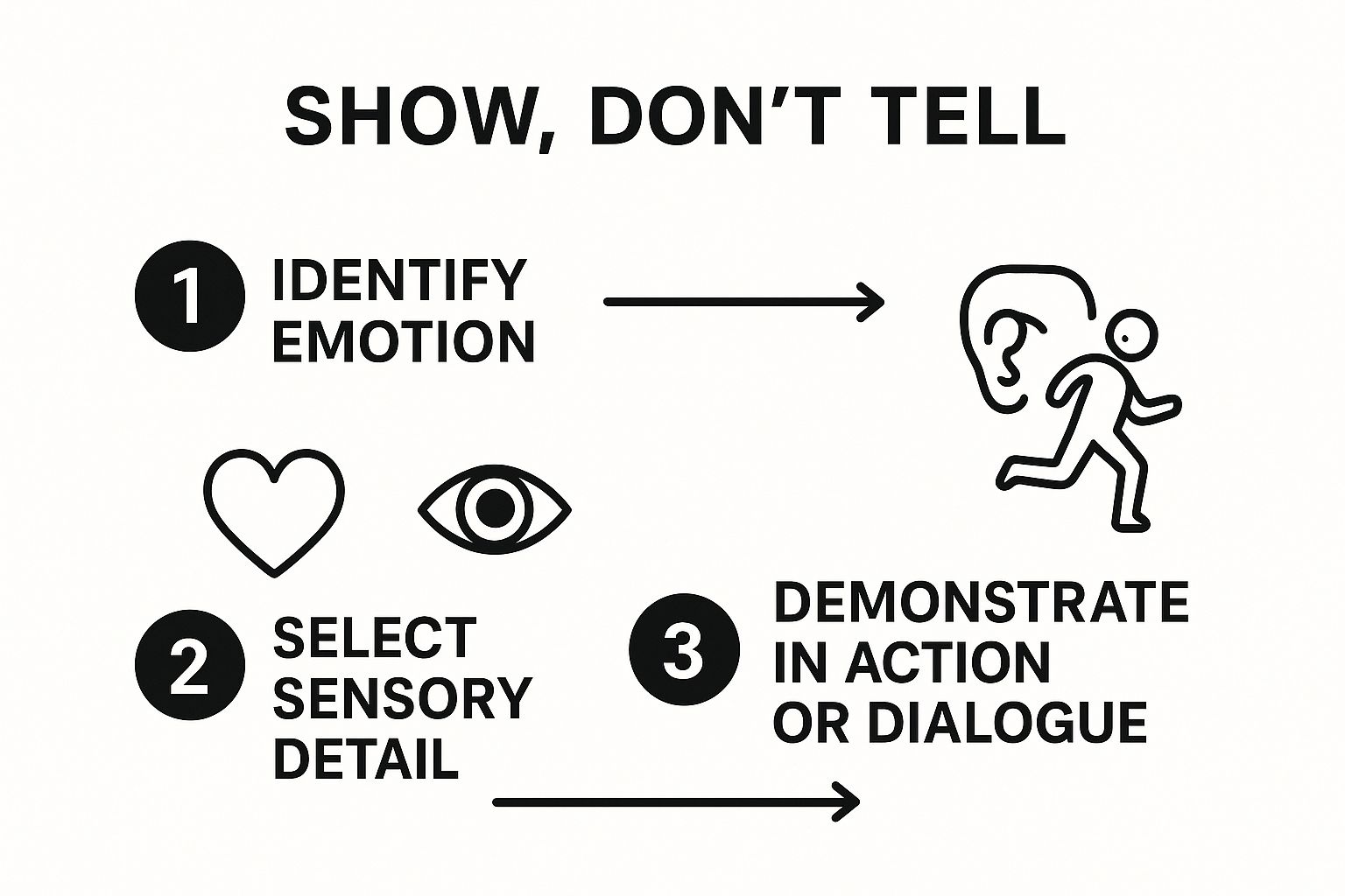 Infographic showing key data about Structure Your Narrative Arc