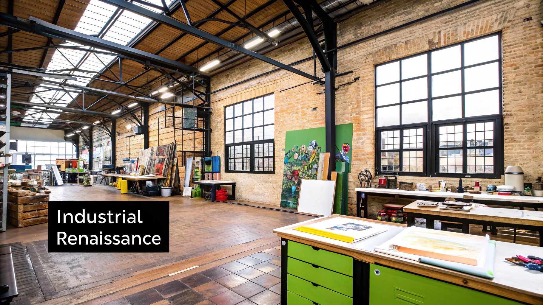 Artisanal products being made in a repurposed Red Hook warehouse