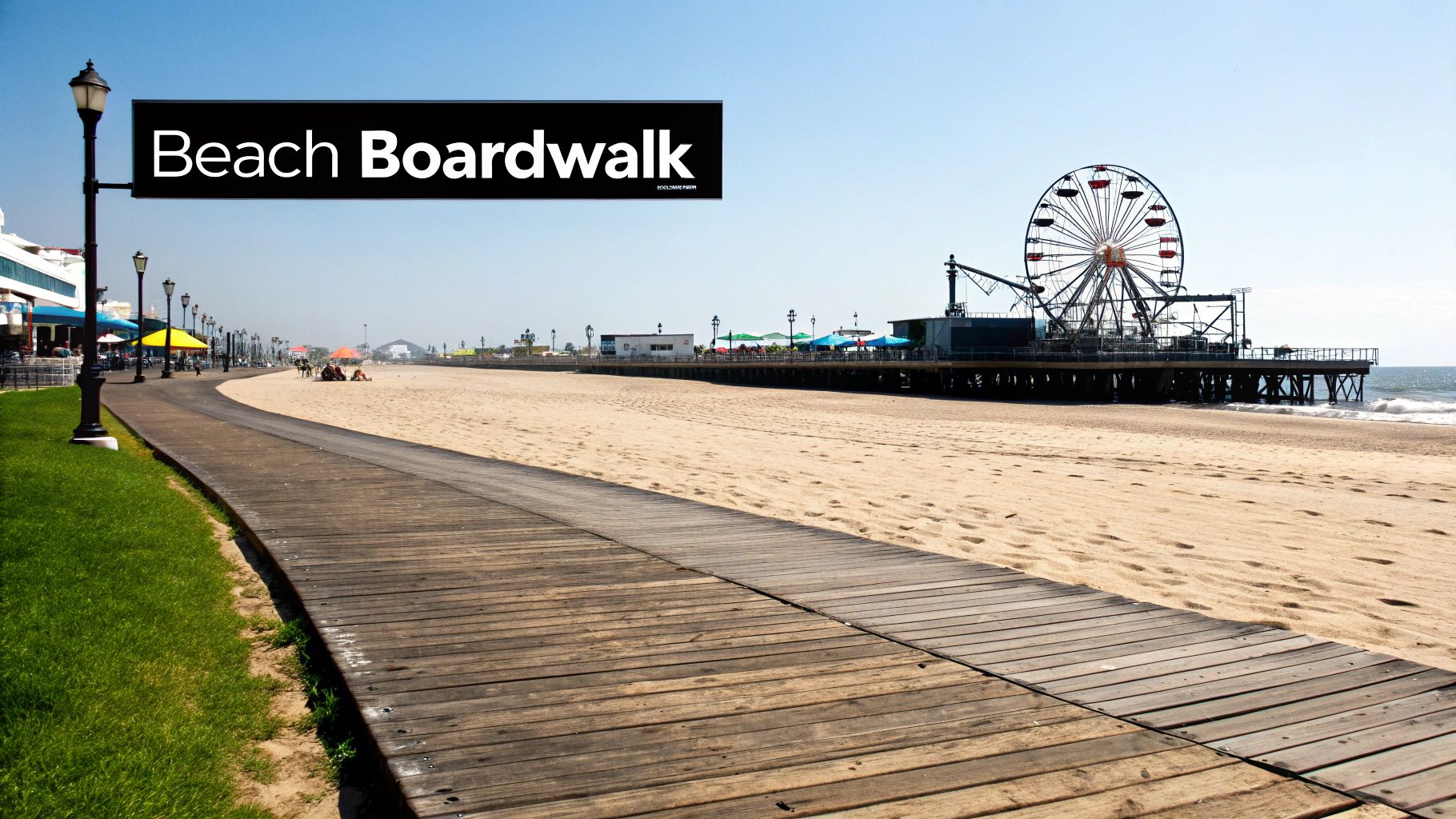 Coney Island Boardwalk and Beach