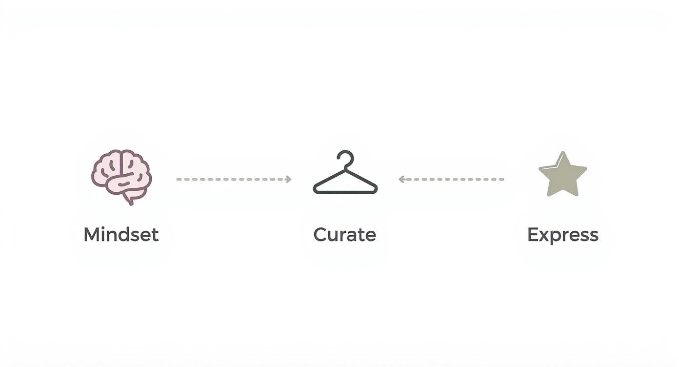 Infographic about how to build a capsule wardrobe