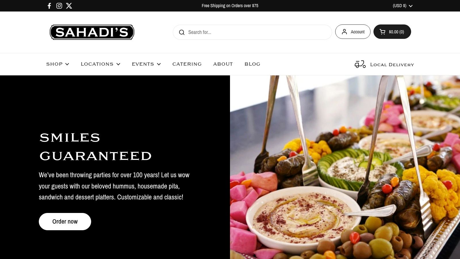 A colorful display of Middle Eastern foods and spices at Sahadi’s in Industry City.
