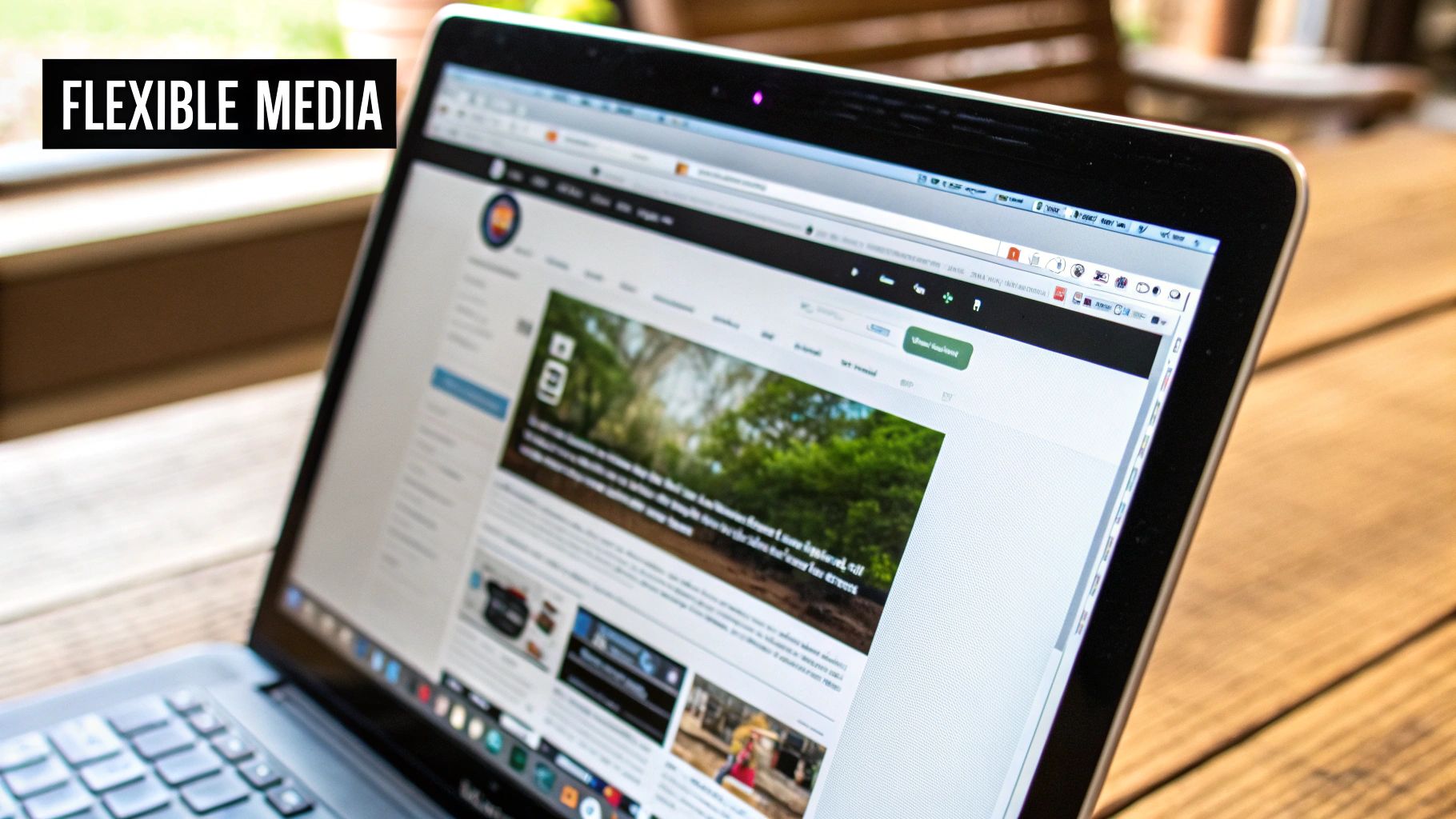 Mobile-first design emphasizes core content on smaller screens.