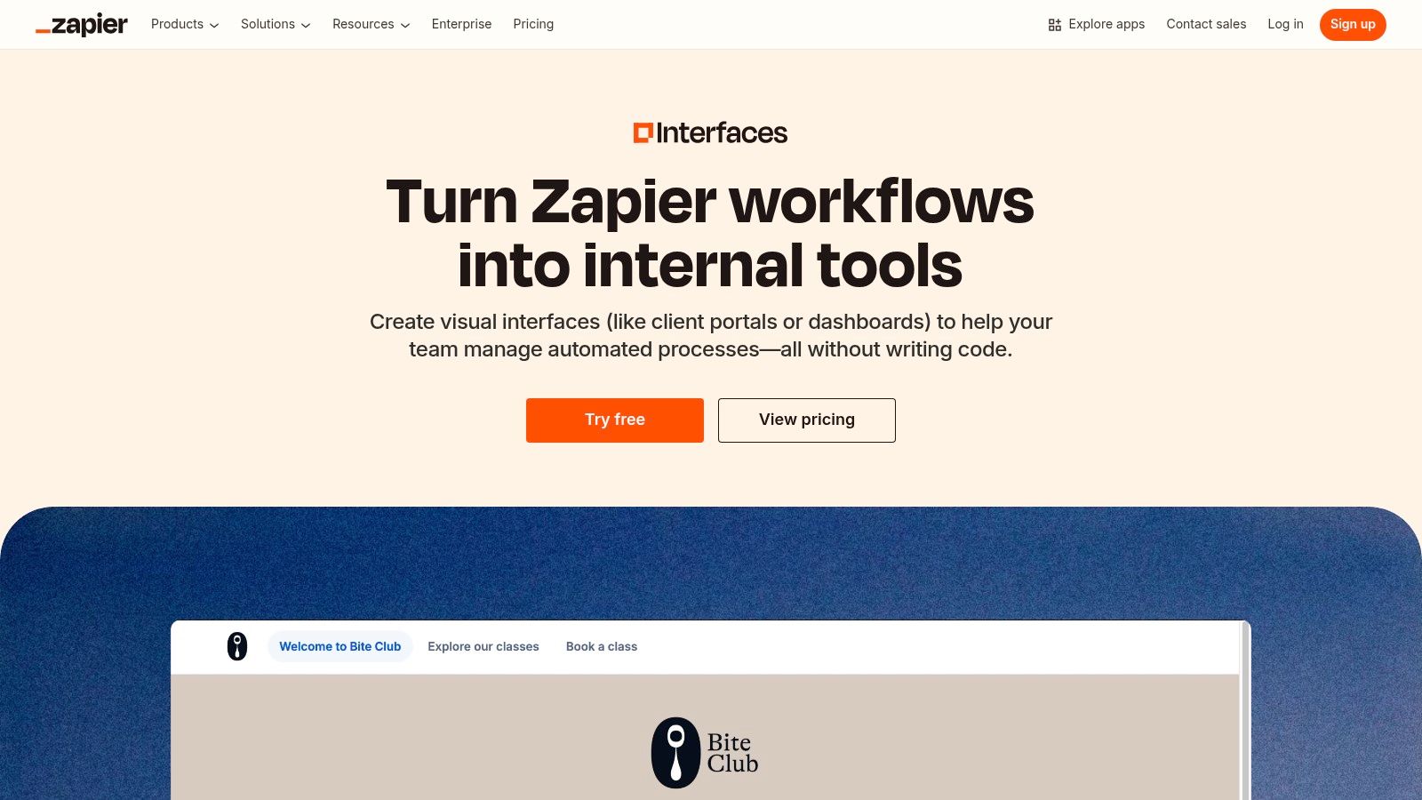Zapier Interfaces