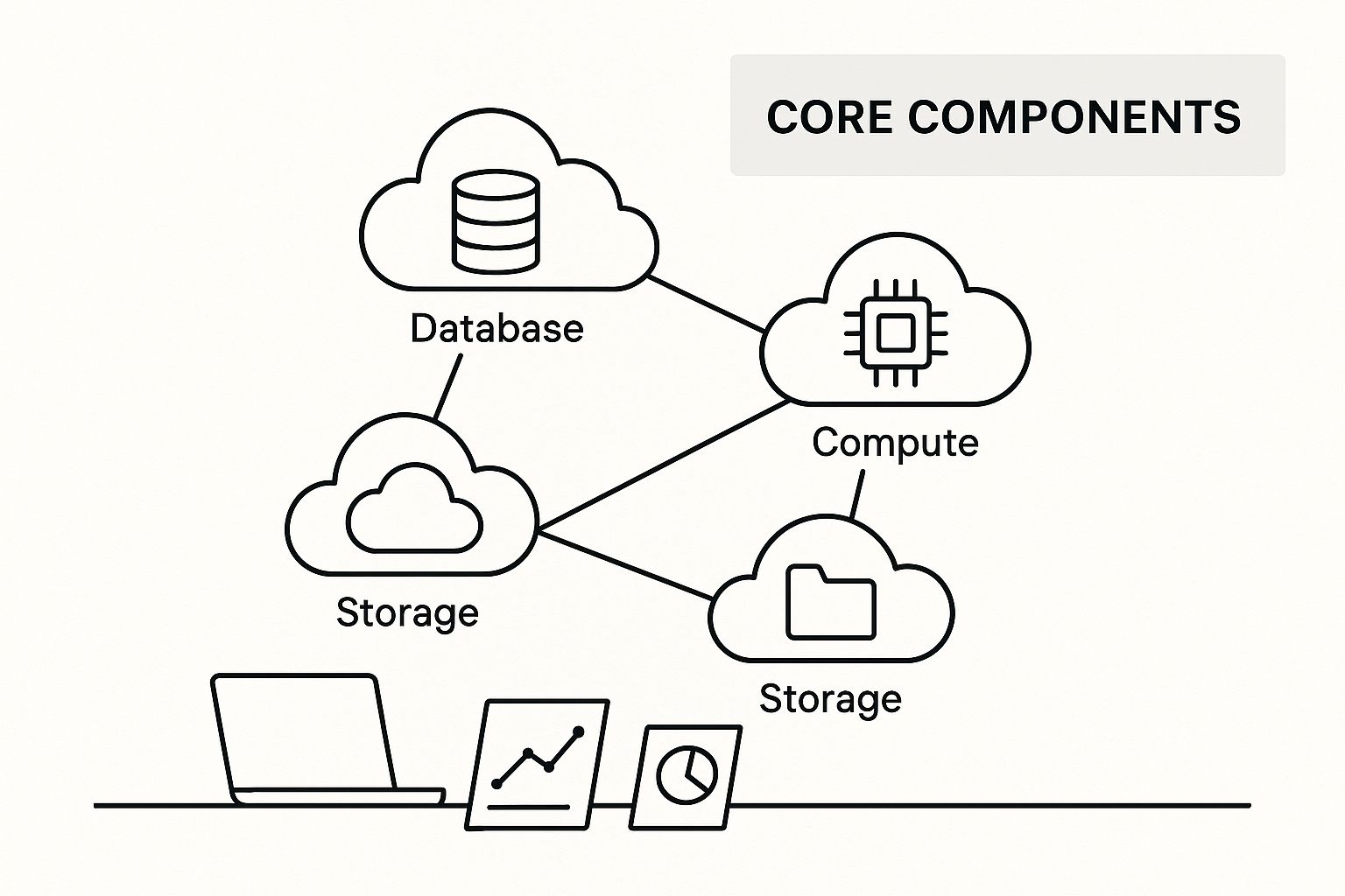 Infographic about cloud security architecture diagram