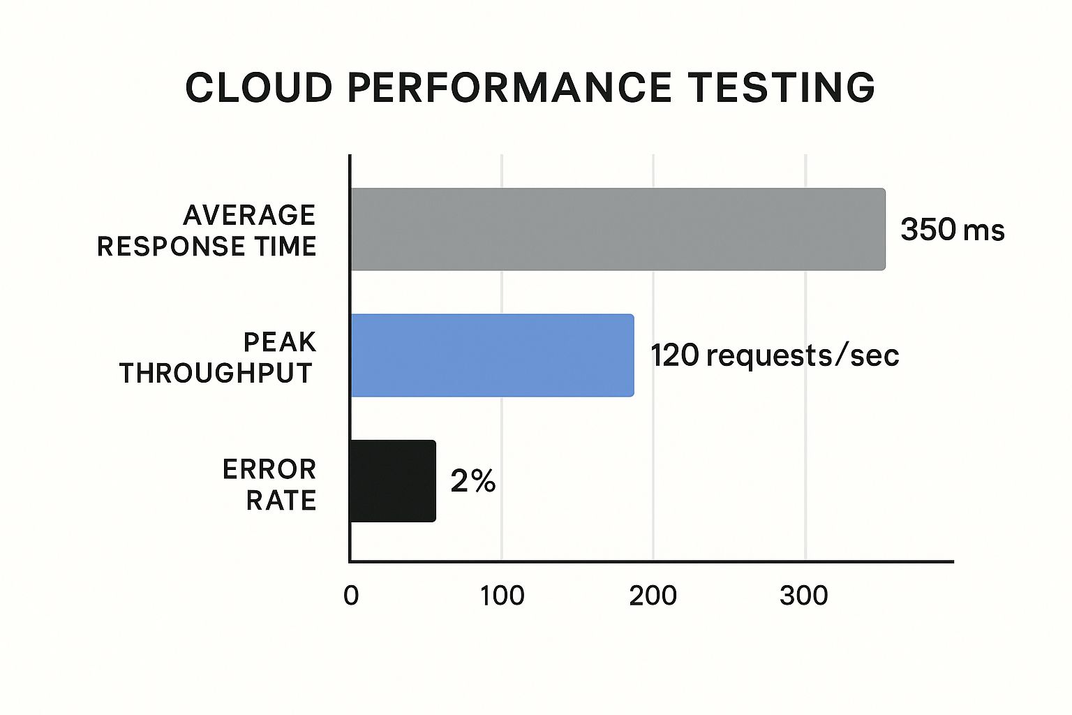 Infographic about cloud performance testing