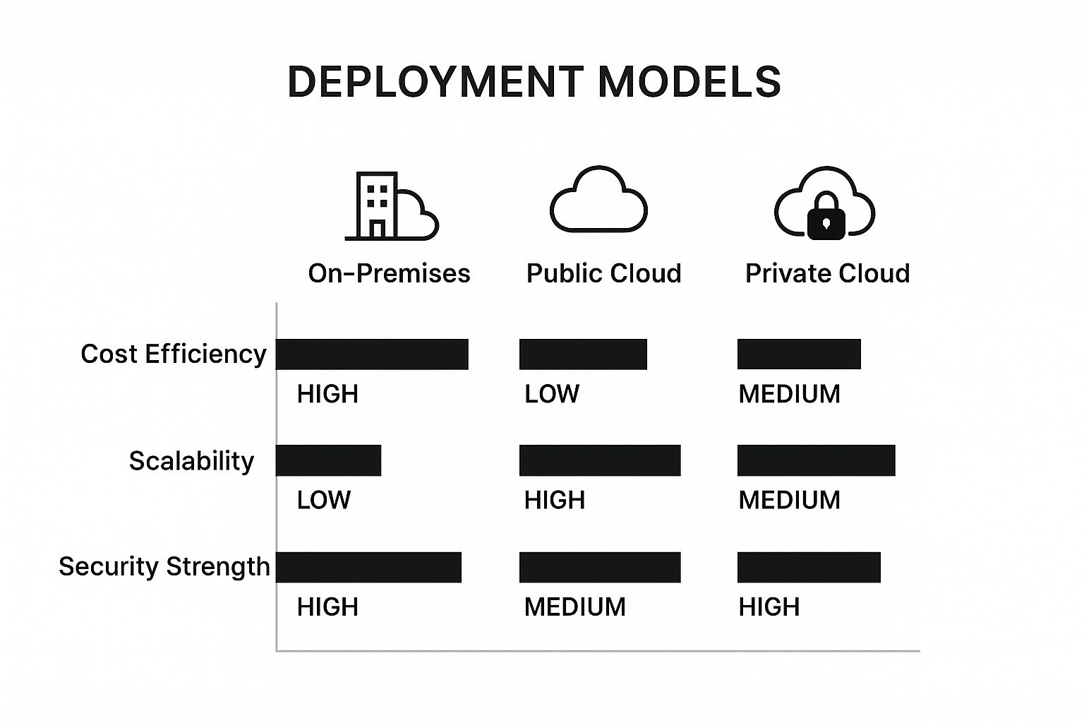 Infographic about hybrid cloud architecture