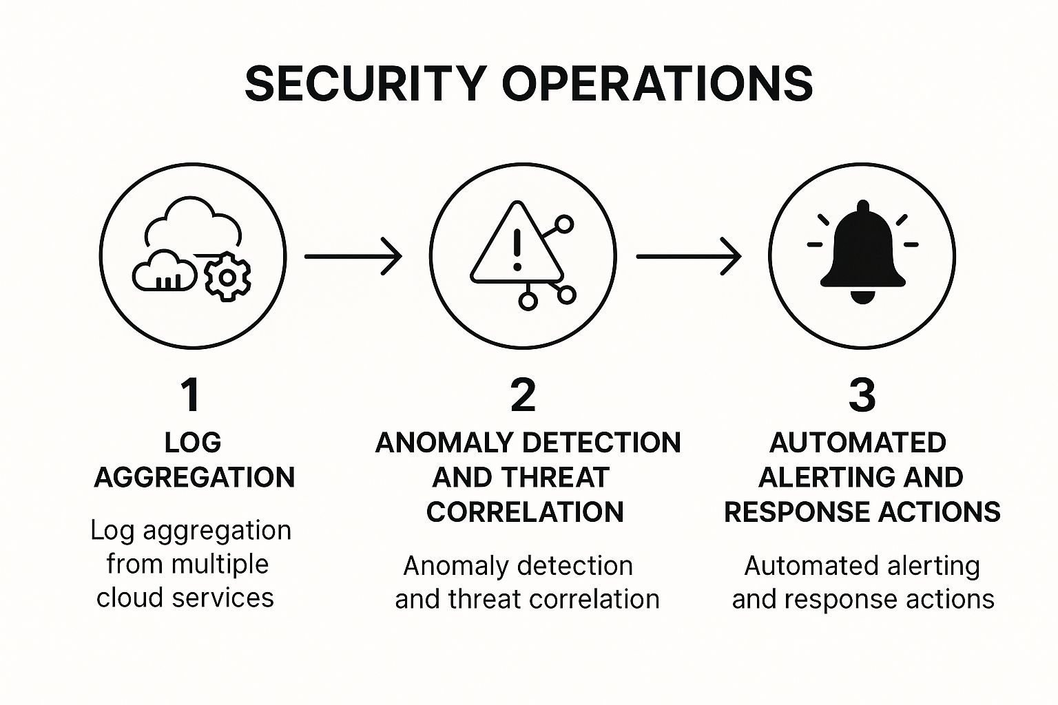 Infographic showing key data about Continuous Security Monitoring and Threat Detection