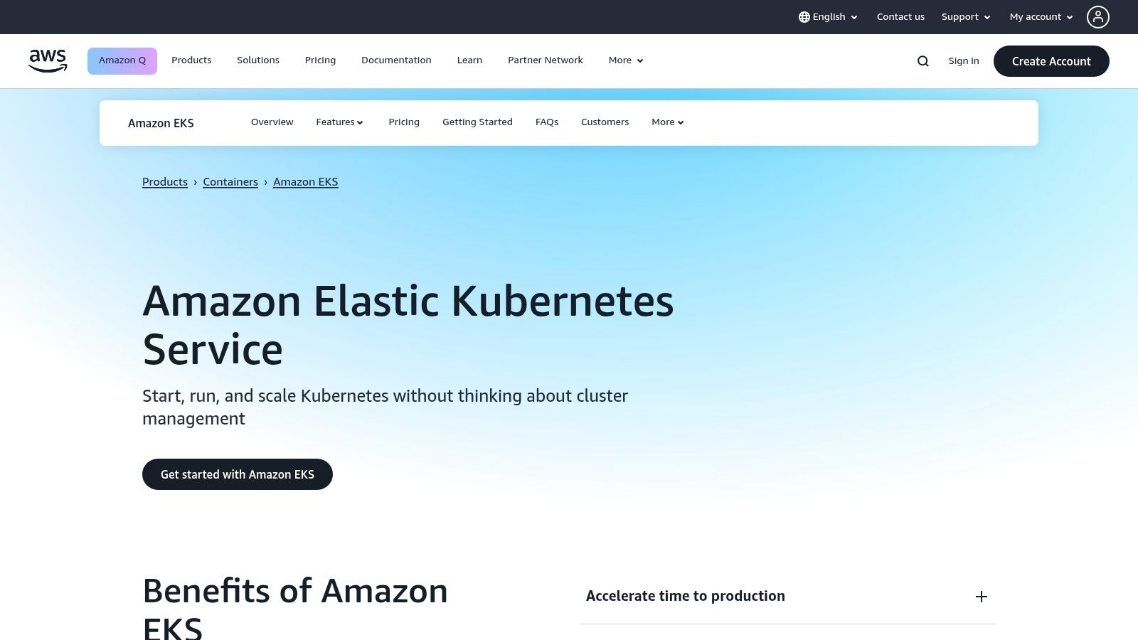 Amazon Elastic Kubernetes Service (EKS)