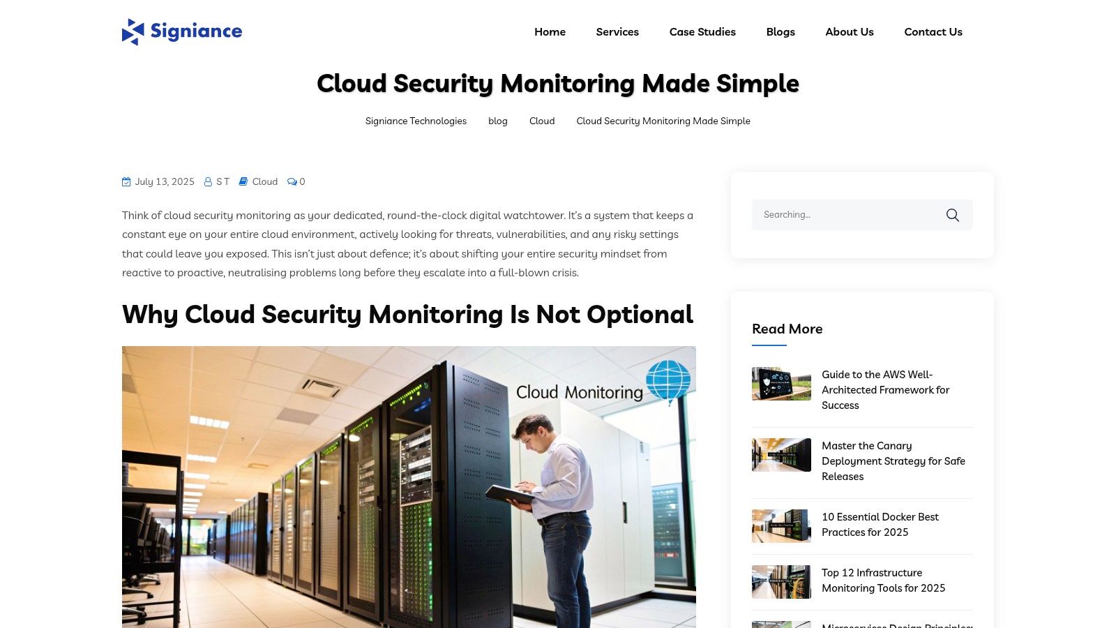 Cloud Security Monitoring