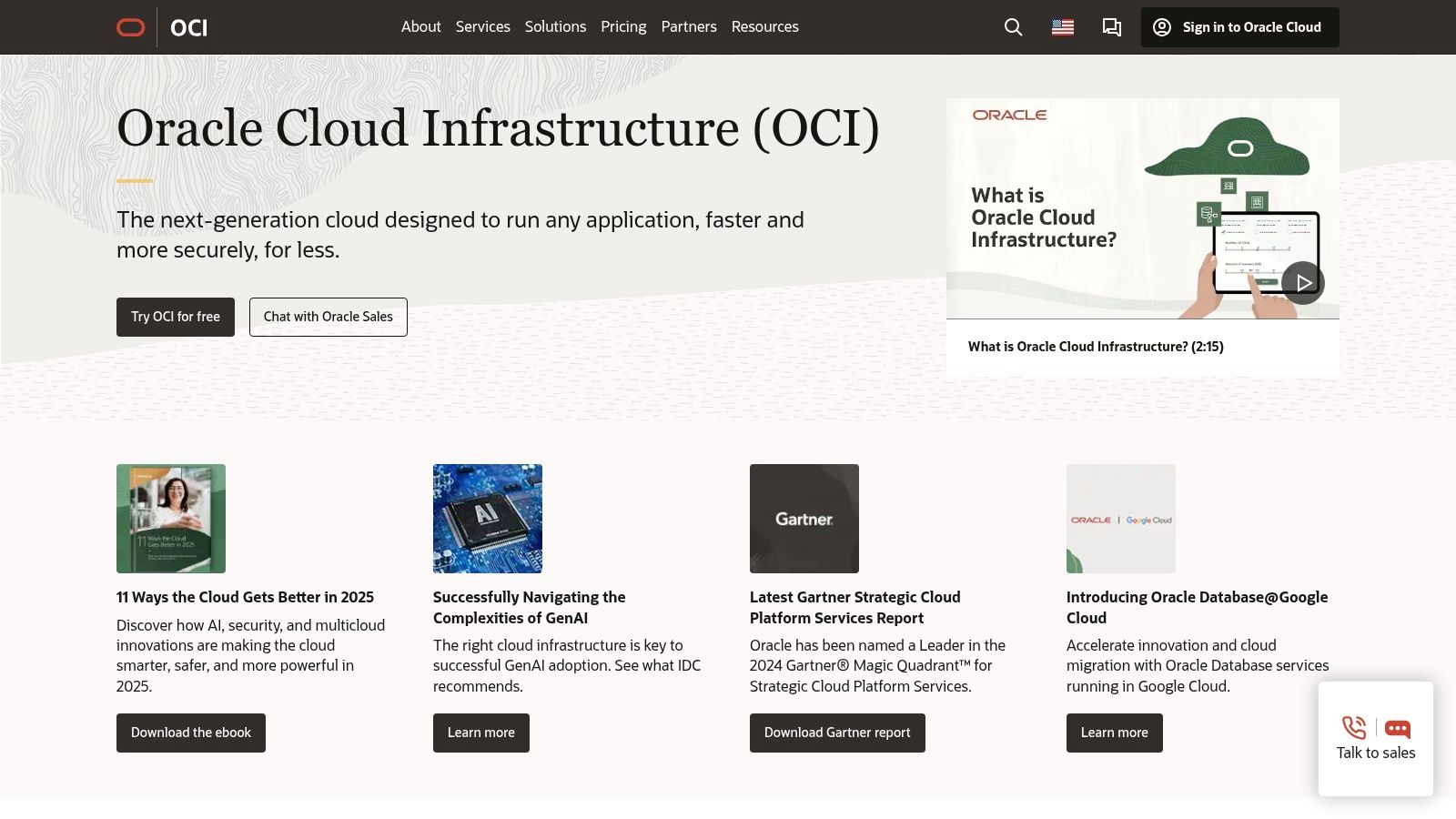 Oracle Cloud Infrastructure (OCI)