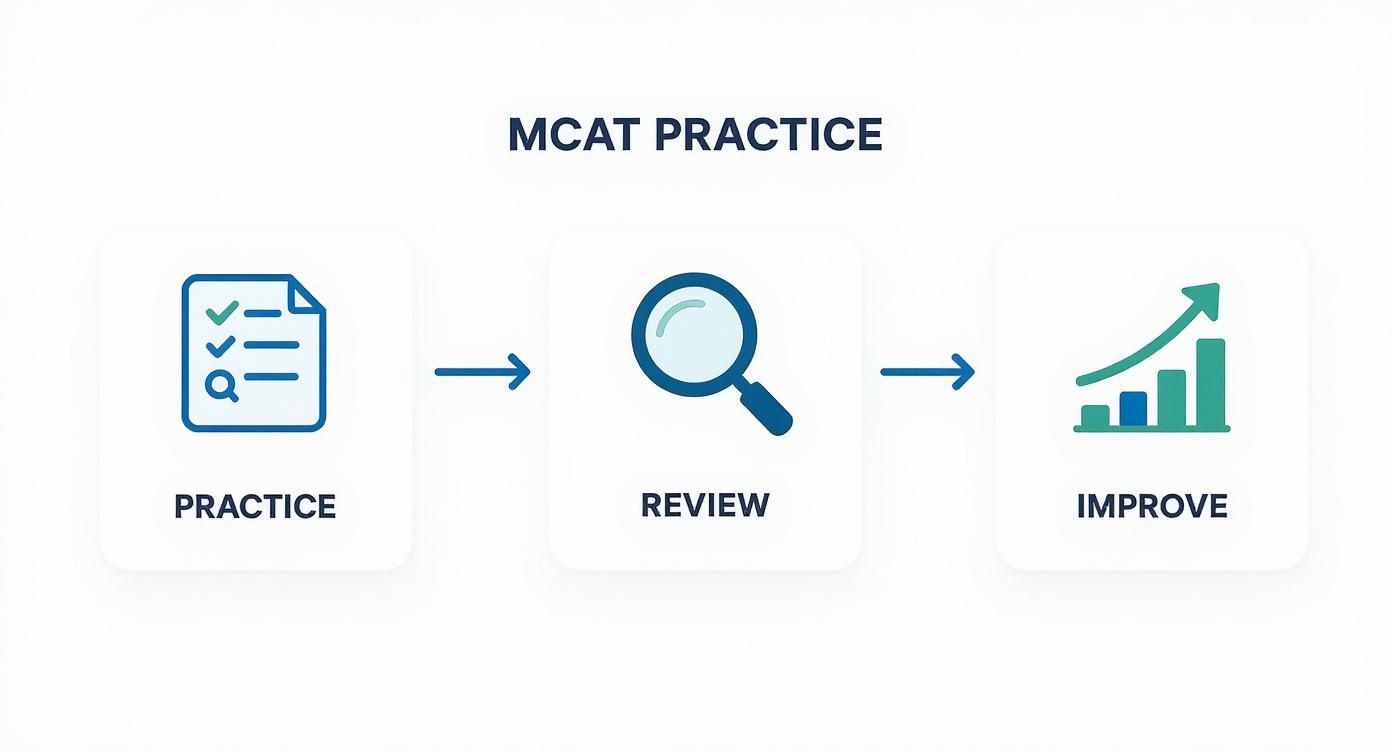 Infographic about mcat practice questions biology