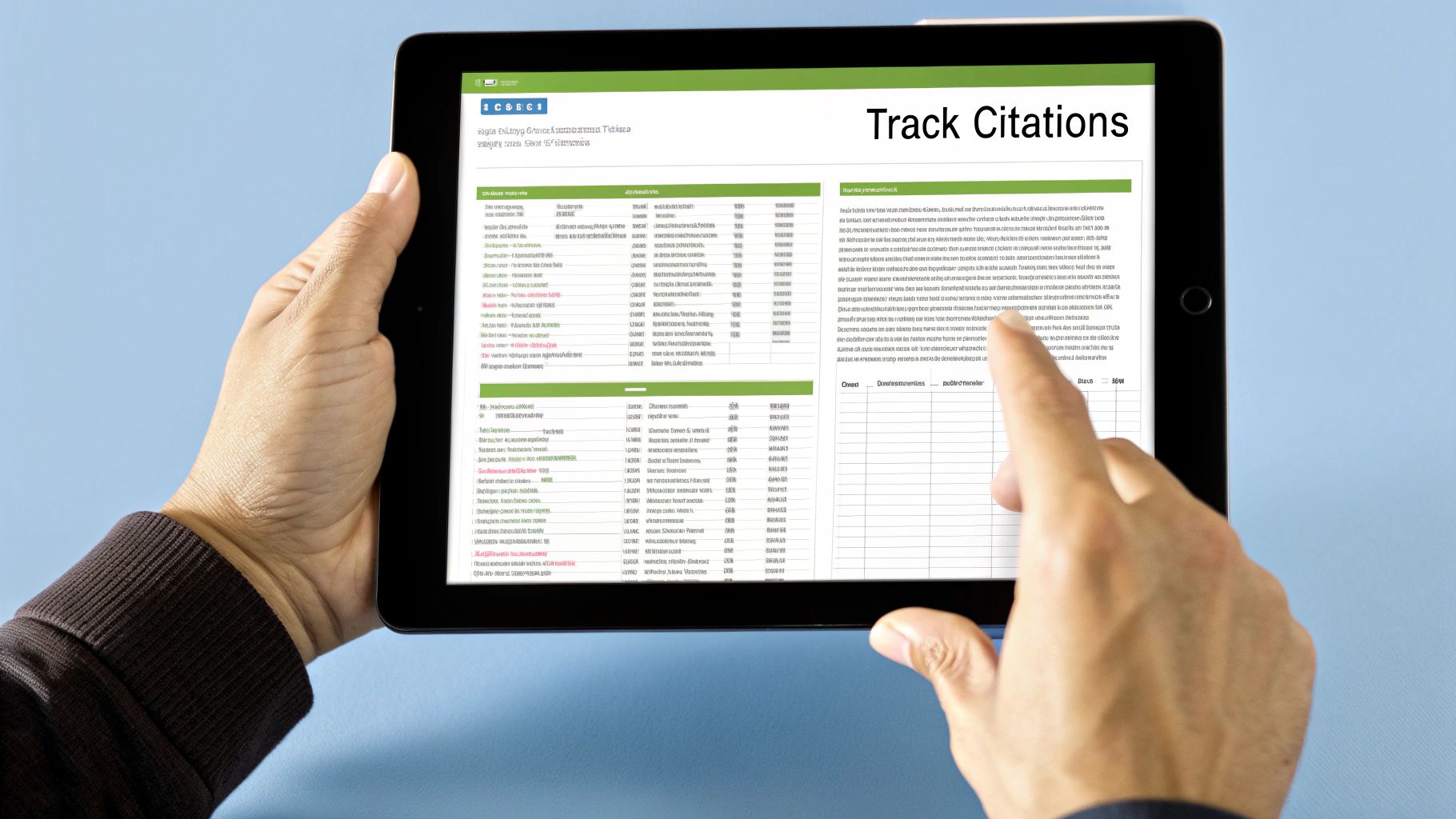 A person tending to a small, thriving plant in a pot, symbolizing the ongoing care needed to maintain citation health.