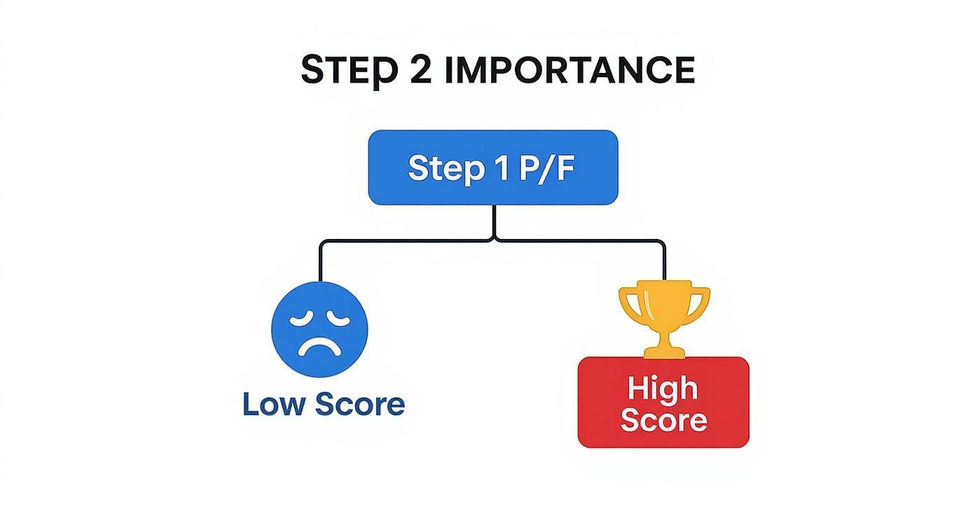 Infographic about when to take usmle step 2