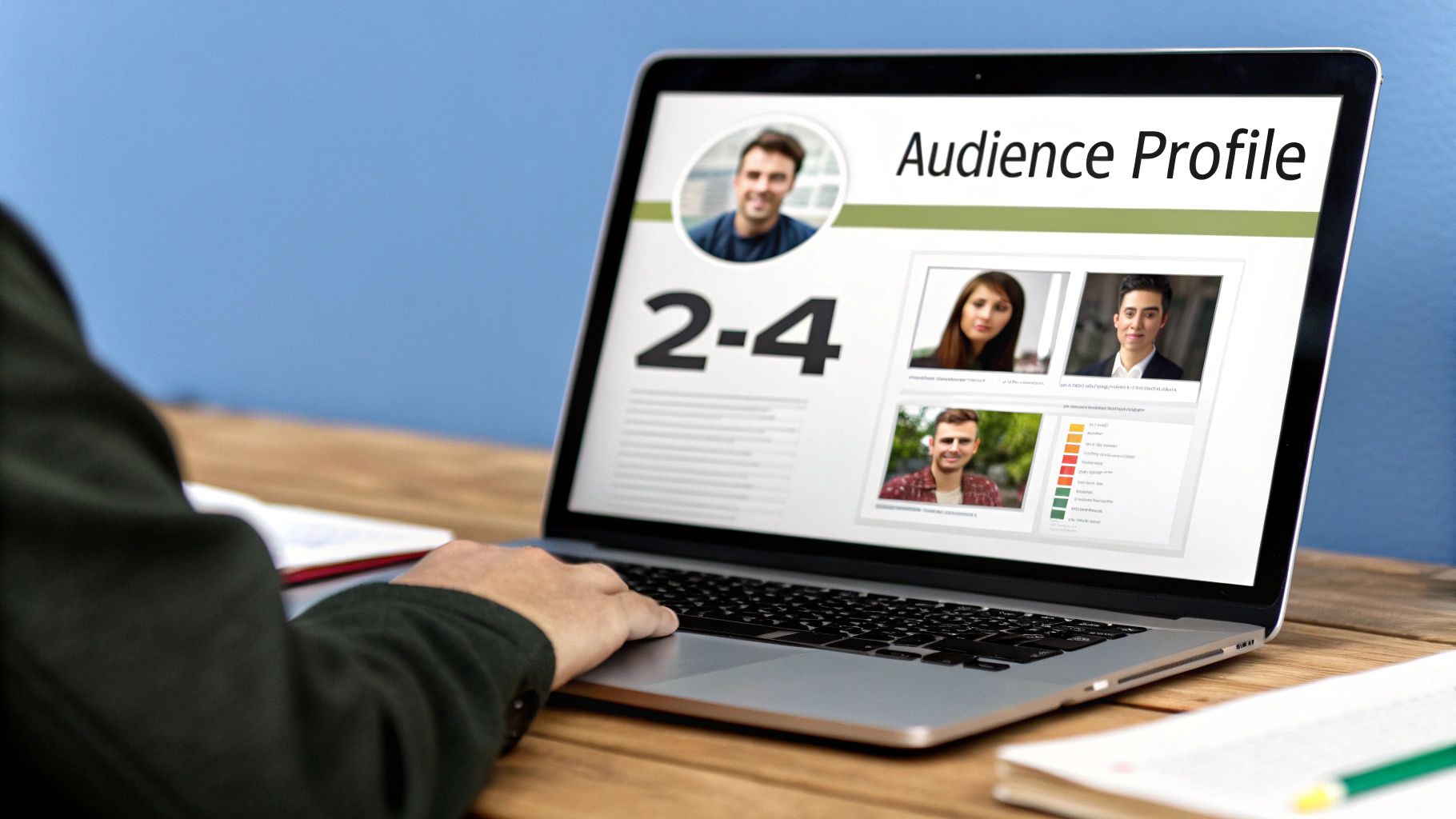 A person looking at a phone screen showing online reviews, representing the different audiences on Yelp and Google.