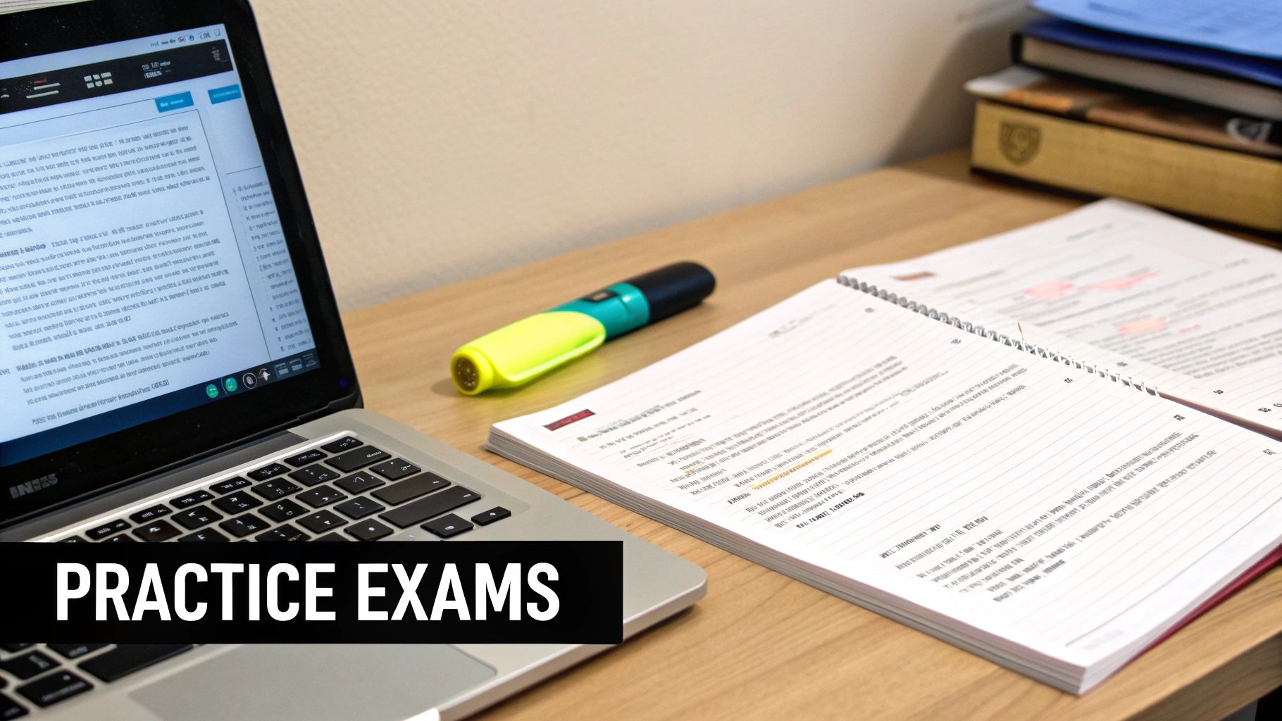 A student taking an MCAT practice test with a focused expression.