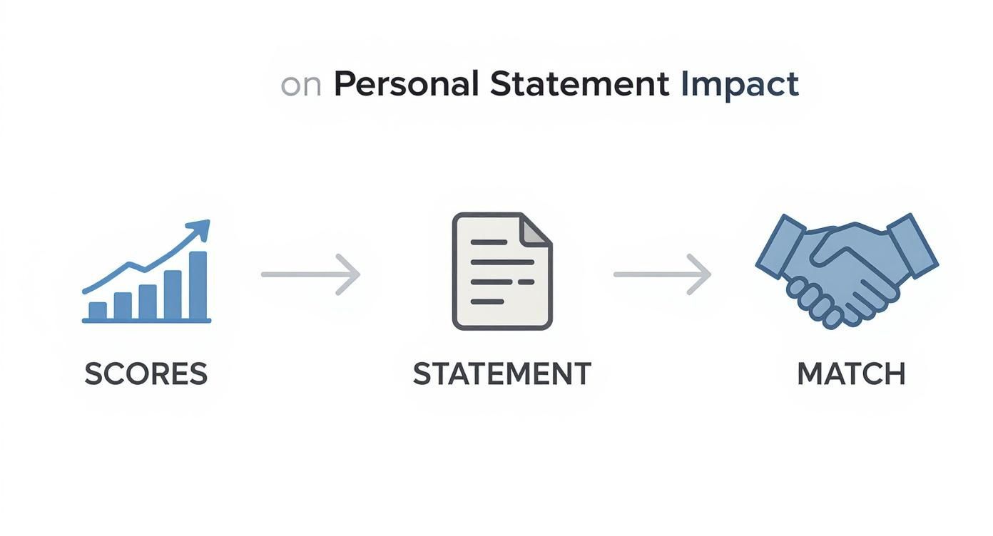 Infographic about personal statement medical residency