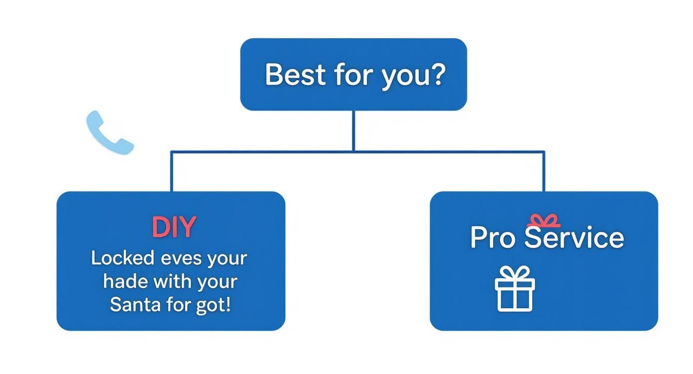 Infographic about text from santa