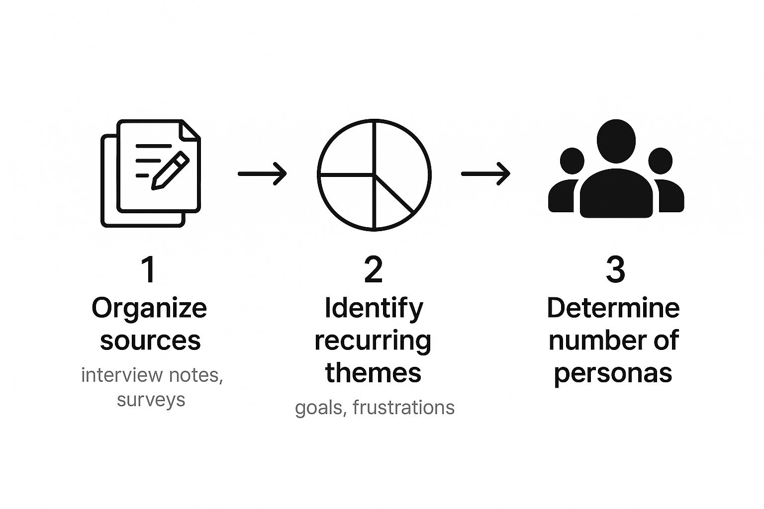 Infographic about how to create buyer personas