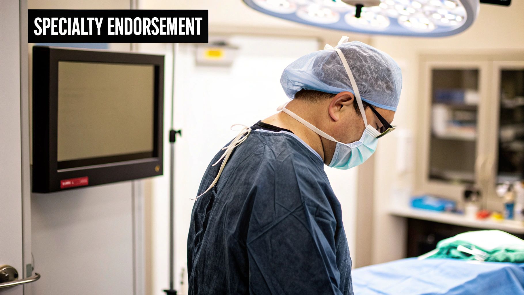 An image depicting a senior faculty member or department chair writing a letter of recommendation for a medical student, symbolizing authority and endorsement.