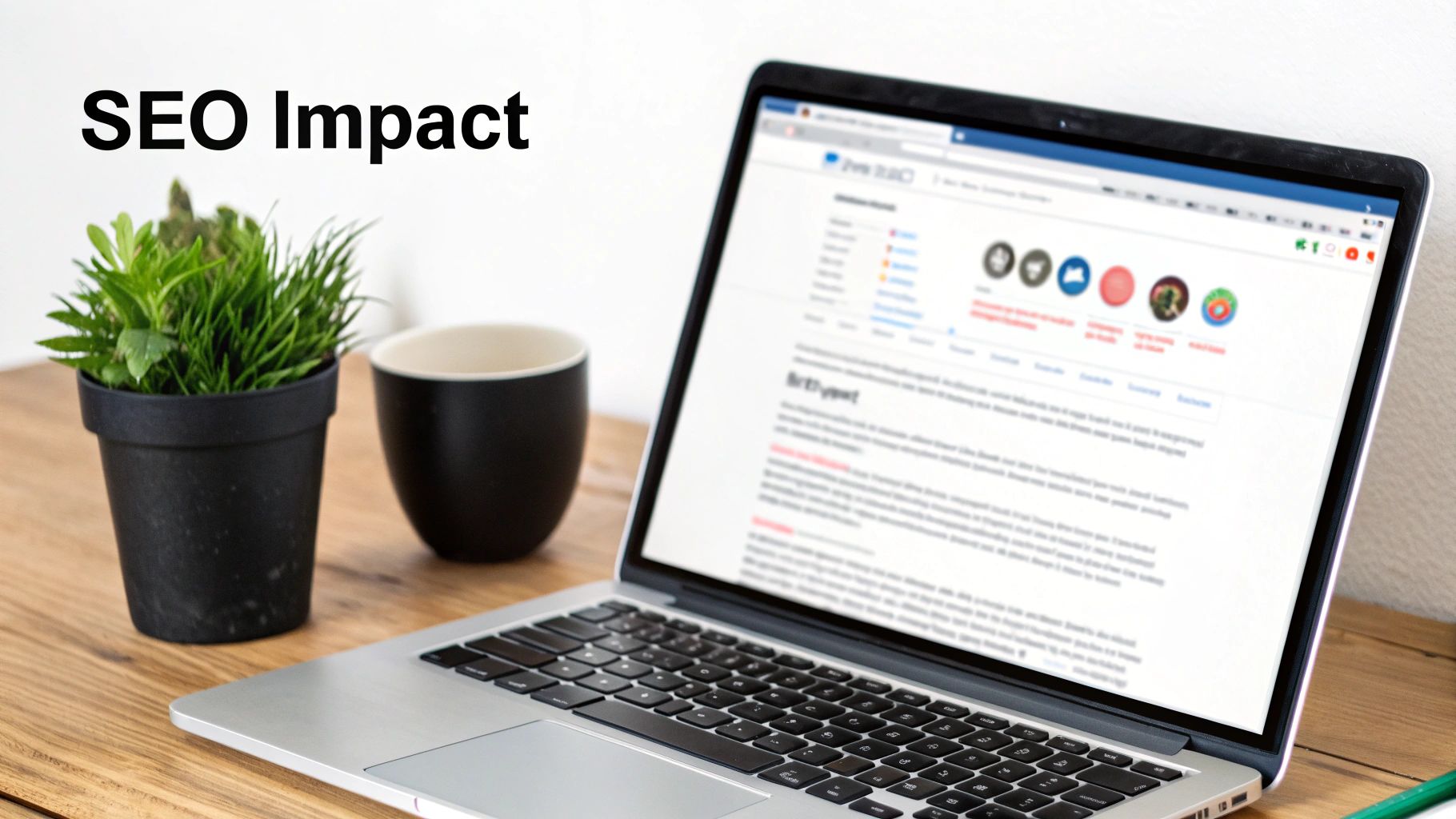 An illustrated graph showing a business's search ranking climbing upwards, with review stars fueling its ascent.