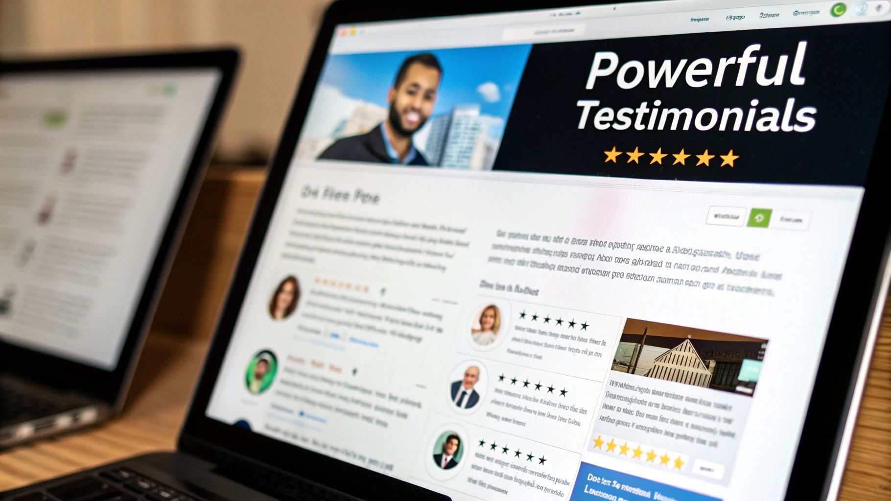 A collage of customer reviews being repurposed into social media posts and website testimonials.