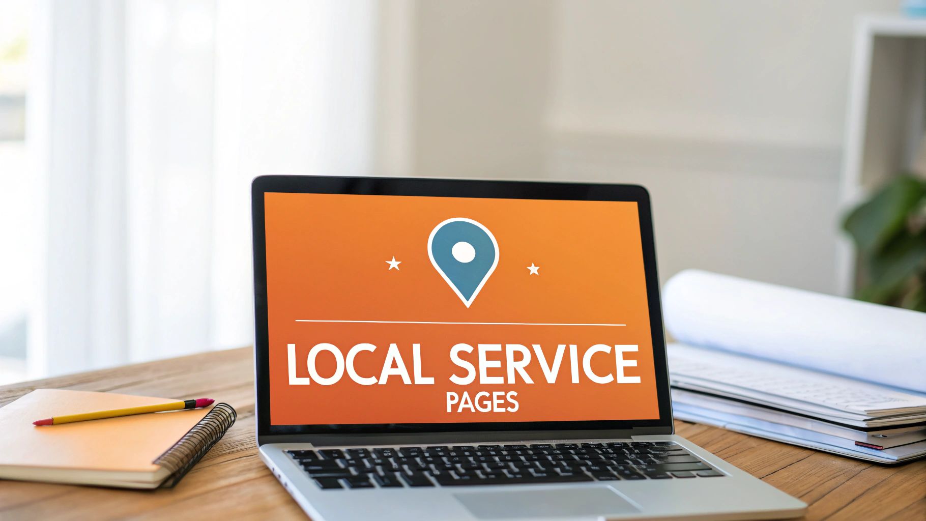 Two business professionals shaking hands, symbolizing a local partnership and link building.